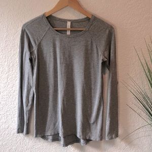 LULULEMON Grey Crew neck Long Sleeve Pima Cotton Shirt 4